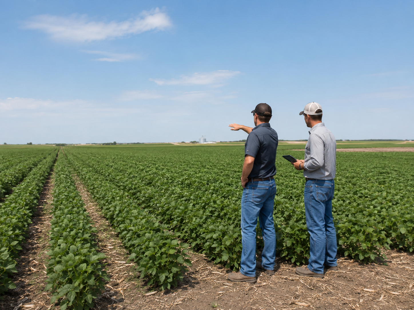 Growers Reviewing Field